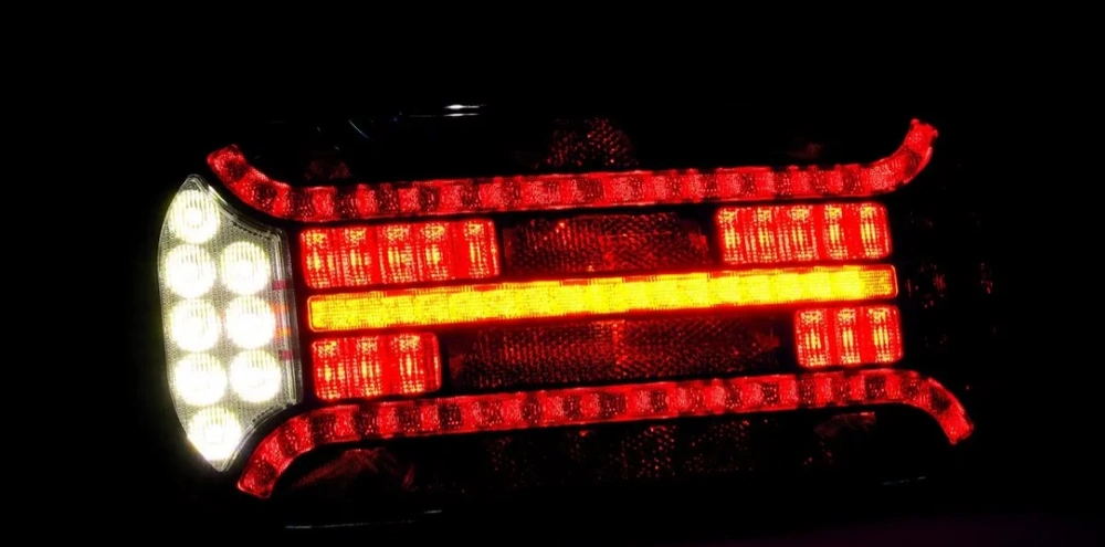 Koncové světlo na návěs FT-610 LED pravé 12/24V s dynamickým blinkrem a Odporem