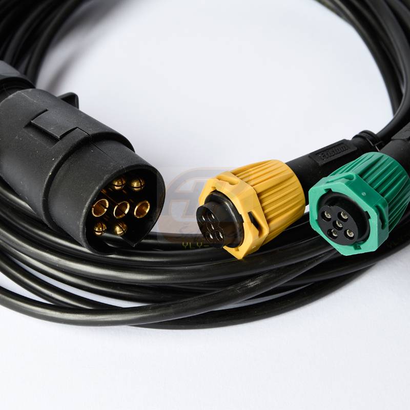 kabeláž k vleku 7pin/4m IP67! bez bočních vývodů , bez světel FRISTOM