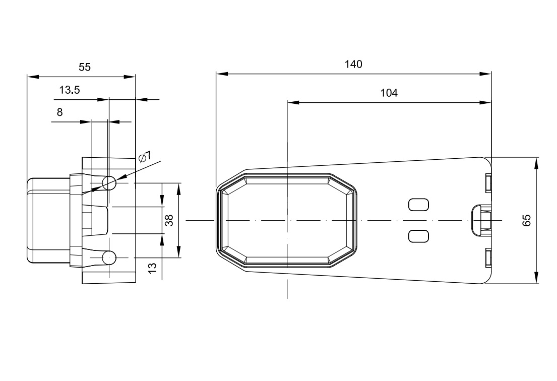Poziční světlo FT-001 LED IV s držákem 12/24V