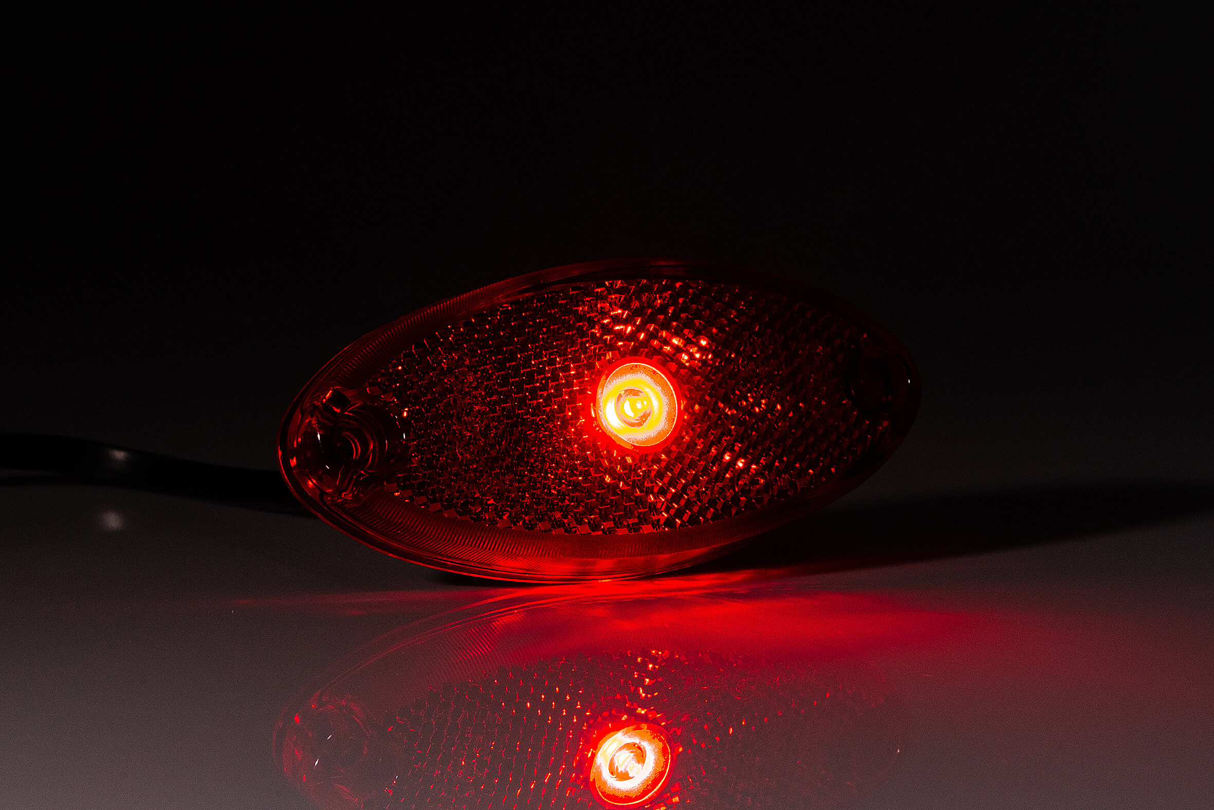 Pozička FT-061 LED červená 12/24V