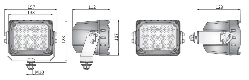 Pracovní světlo CRP3A 7000lm, 60W, 12/24V 
