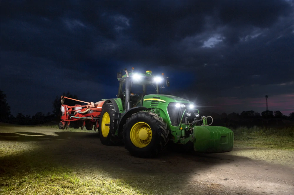 Pracovní světlomet LED 12-24V 4000lm oválný, DEUTSCH konektor