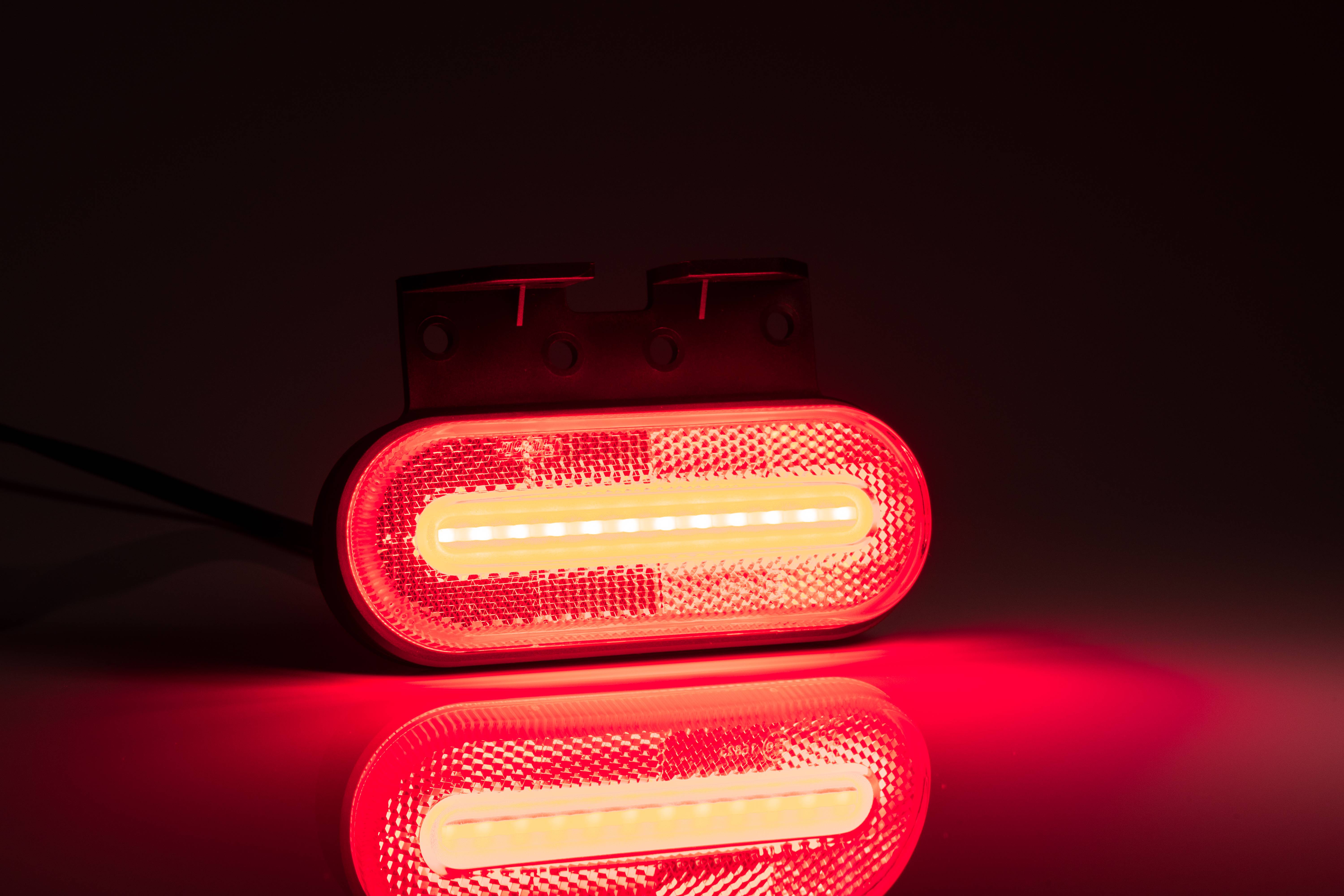 Pozička FT-070+držák LED červená 12/24V