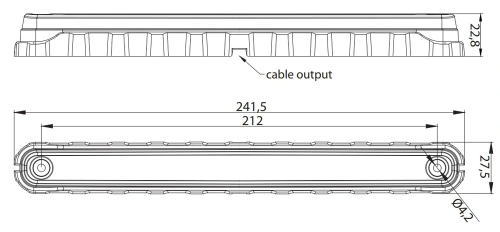 Pozička FT-092 LED čirá 12/24V