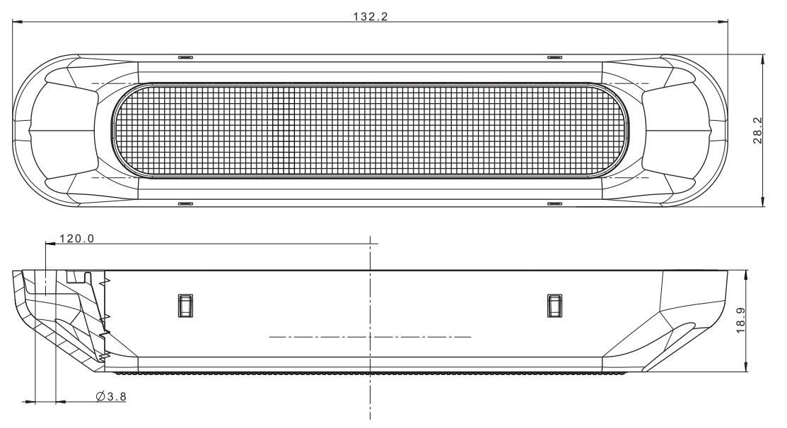 Přední světlo FT-331 LED 12/24V obrysové/směrové