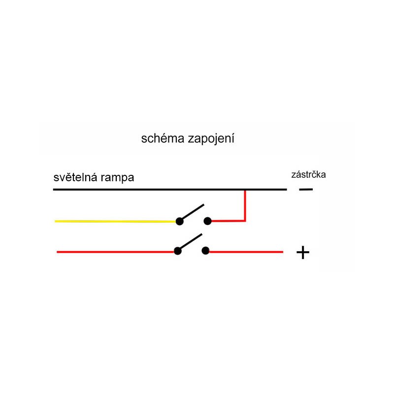 Zástrčka zapalovače 12/24V se 2 tlačítky pro maják
