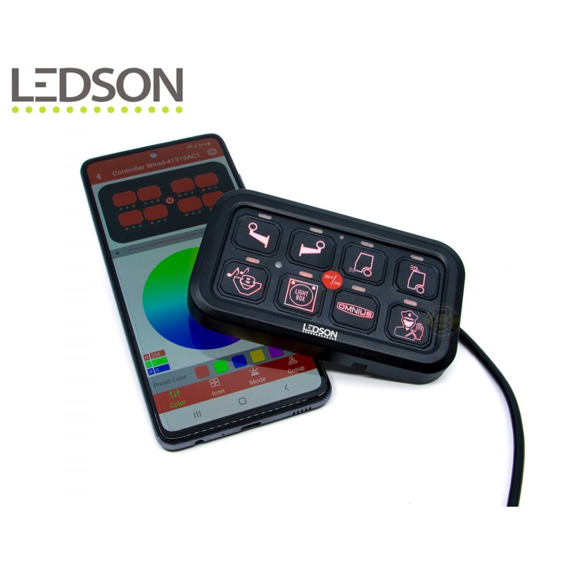 Ledson Commander ovládací panel - 8 výstupů/BT/MT