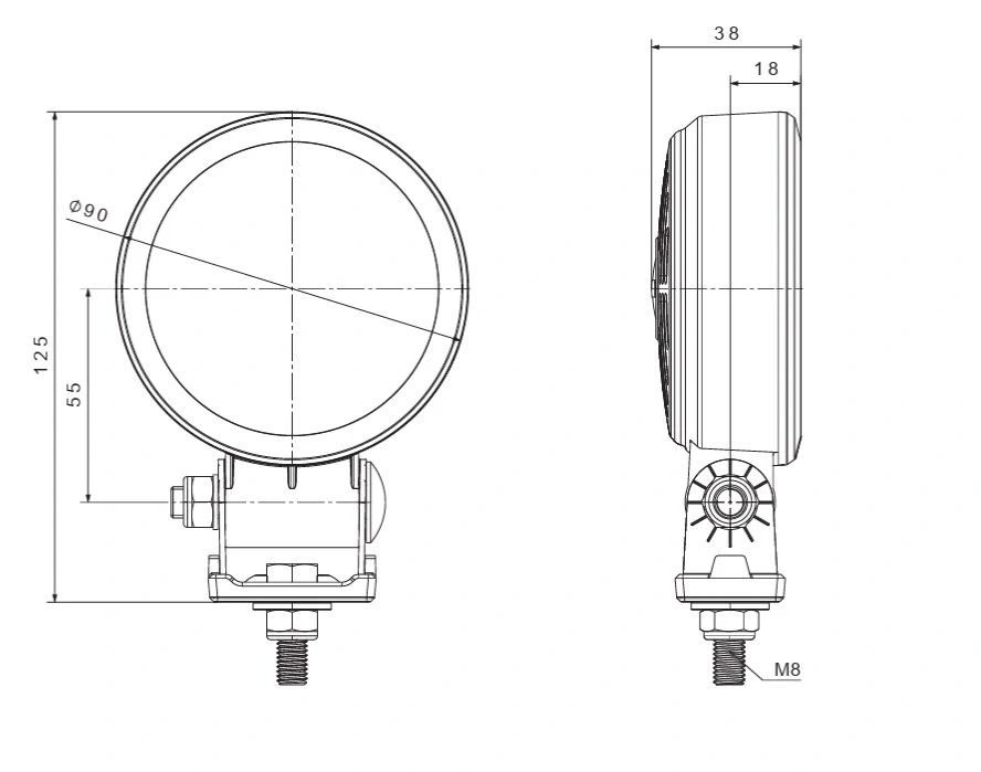 Pracovní světlo FT-364 SLIM LED rozptylové 1600lm 12/24V