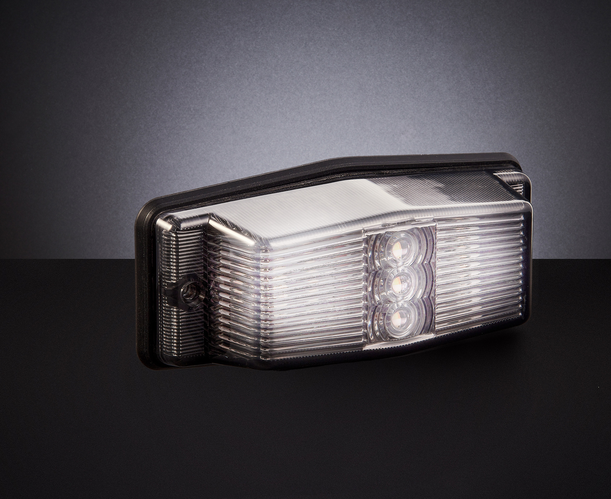 Double Burner LED oranžová/čirá pozička + stroboskop DARK12/24V