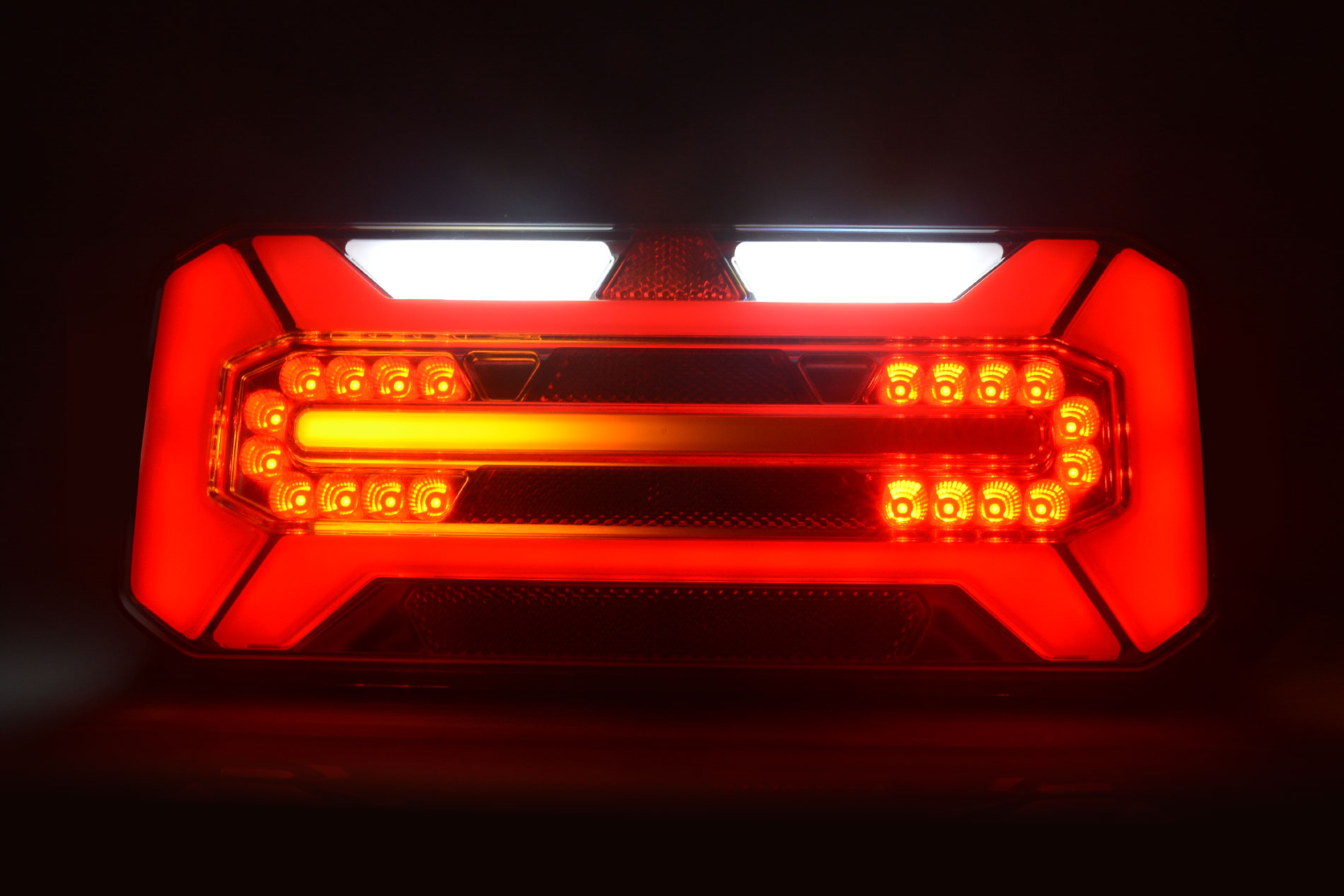 Koncové světlo W184DD/1280 pravé LED 12/24V s dynamickým blinkrem