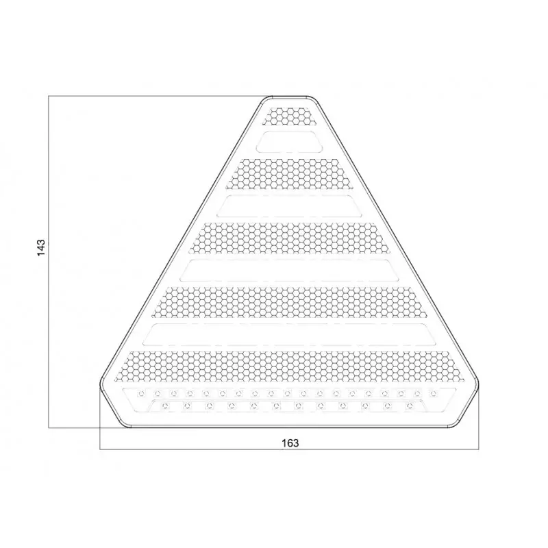 Koncové světlo LED W244 č.1621 L-P mlhové