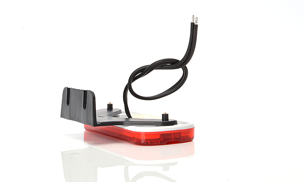 Poziční světlo W128/905 červené s držákem LED