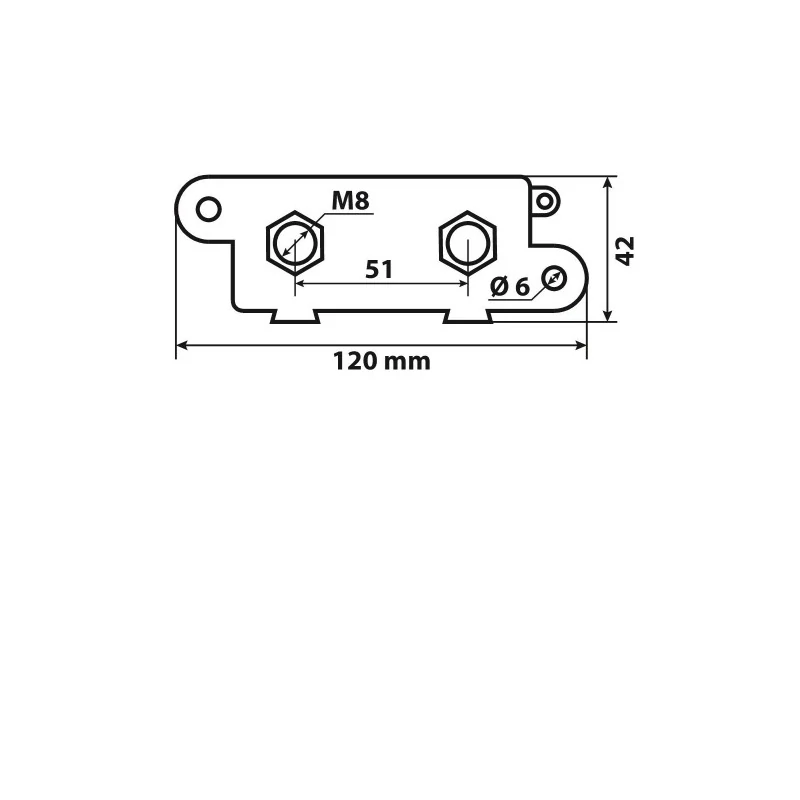 Pojistkové pouzdro pro MEGA pojistky LAMPA