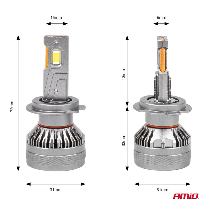LED žárovky H7 CANBUS 2ks 12V-24V