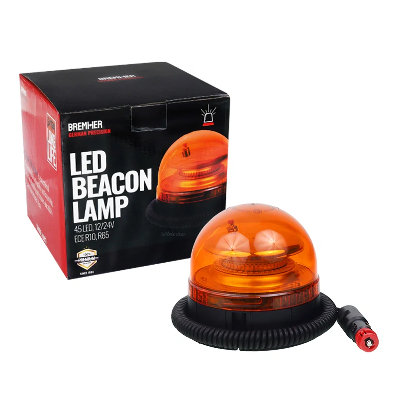 Maják LED magnet/pevný, 12/24V, 135mm, 3 programy
