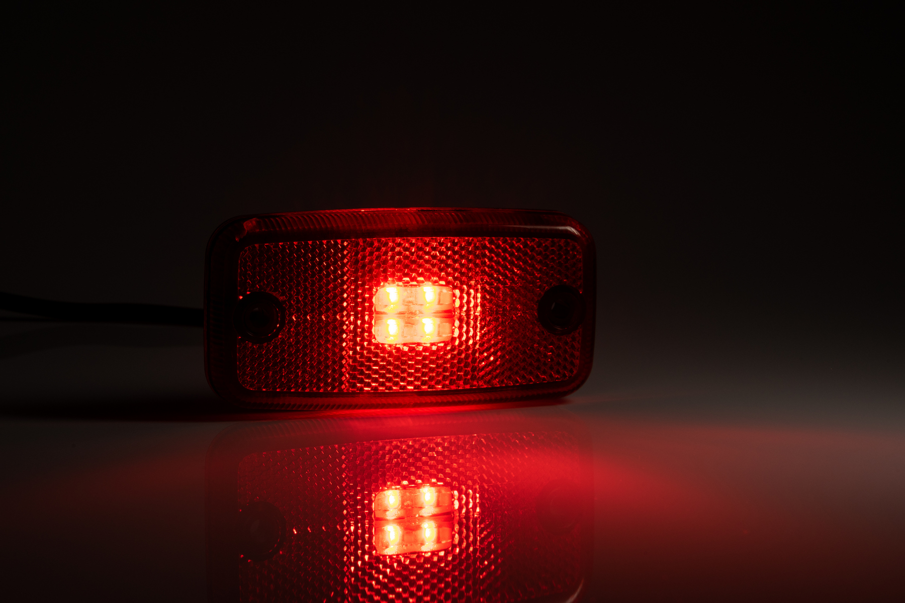 Pozička  FT-019 LED červená 12/24V