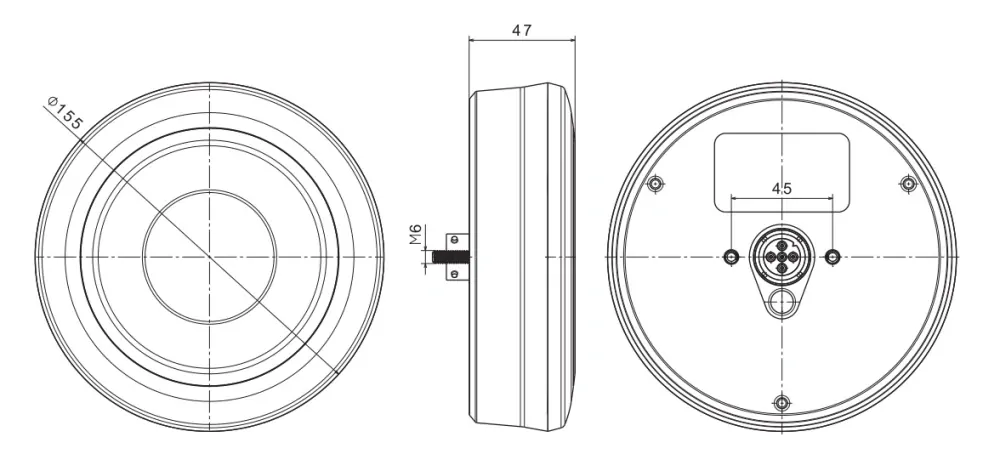 Koncové světlo FT-314,12/24V LED poziční, mlhové, couvací - BAJONET