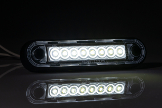 Pozička  FT-073 LONG LED čirá 12/24V
