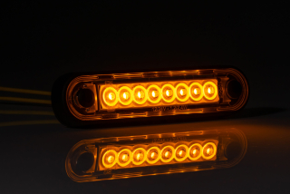 Pozička  FT-073 LONG LED oranžová 12/24V
