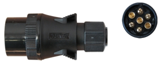 Zástrčka 7-pólová plast