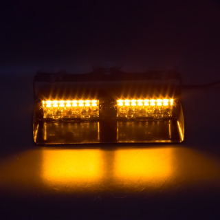 Stroboskop vnitřní, 16x LED 3W, 12V, oranžový
