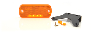 Poziční světlo W128/904 oranžové s držákem LED