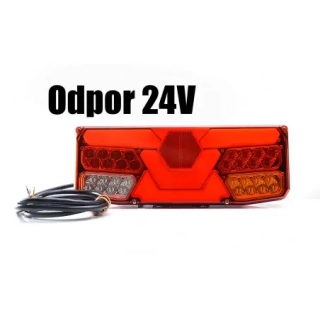 Koncové světlo W138/1062 pravé 12/24V LED Odpor 24V