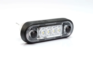 Poziční světlo FT-073 dvoubarevné oranžová/bílá LED 12/24V