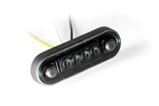 Poziční světlo FT-073 dvoubarevné oranžová/bílá LED 12/24V DARK