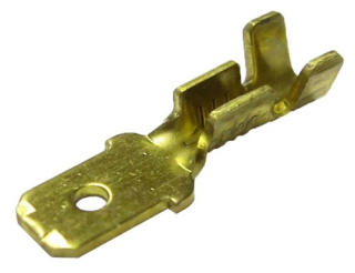 MK 1,5-48 Mosazný kolík 4,8mm pro vodič 0,5-1,5mm2